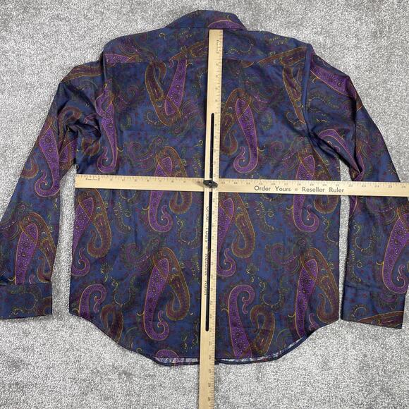Lauren Ralph Lauren Button Up Blouse Womens Large Paisley Non Iron NWT - Picture 10 of 15